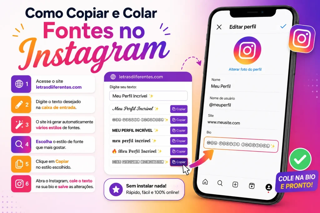 Fontes Para Instagram