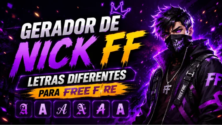 Gerador de Nick FF: Letras Diferentes para Free Fire